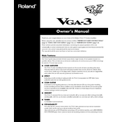 Roland VGA-3 manual cover