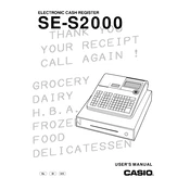 Casio SES2000 Cash Register manual cover