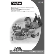 Fisher Price Mattel Little People Spin n Crash Raceway M7948 Toy manual cover