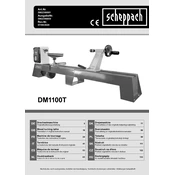 Scheppach DM1100T 5902306901 Lathe manual cover