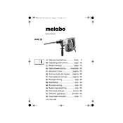 Metabo KHE 32 Hammer manual cover