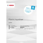 Bosch Plastic Liquidiser MUM5XW40G Kitchen Machine manual cover