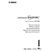 Yamaha Disklavier Enspire DKC-900 Piano manual cover