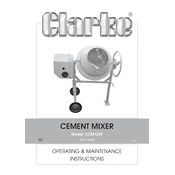 Clarke 3400820 CCM125P Cement Mixer manual cover