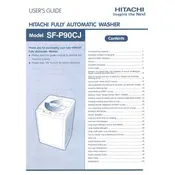 Hitachi SF-P90CJ Washing Machine manual cover