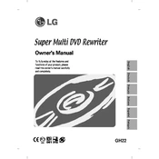 LG GH22 GH22LP21.AVAU10B Writer manual cover