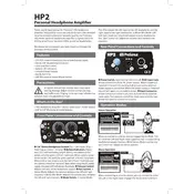 Fender PreSonus HP2 Amplifier manual cover