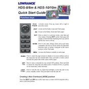 Lowrance HDS-8m Fish Finder manual cover