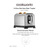 Cookworks 7061286 TA8060-B Toaster manual cover