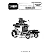 Toro Wheel Horse R124OE02 Tractor manual cover