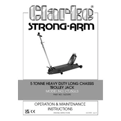 Clarke 7623090 CTJ5GLS 5 Tonne Long Chassis Trolley Jack manual cover