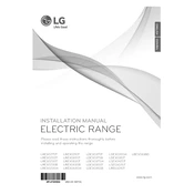 LG LRE3083BD LRE3083BD.FBDLLGA Range manual cover