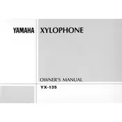 Yamaha YX-135 Percussion manual cover