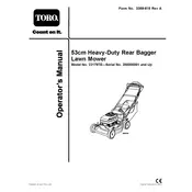 Toro Recycler 21-inch 22179TE Mower manual cover