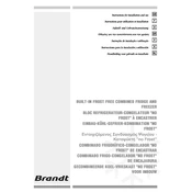 Brandt CO27GWLE Refrigerator manual cover