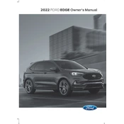 Ford Edge 2022 manual cover