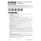 Sealey CP20VRW Ratchet Wrench manual cover