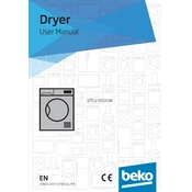 Beko DTGV 8000W manual cover