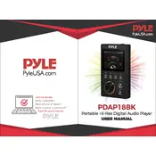 Pyle PDAP18BK MP3 Player manual cover