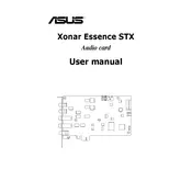 ASUS Xonar Essence STX Sound Card manual cover