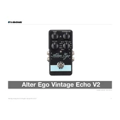 TC Electronic Alter Ego Vintage Echo manual cover