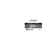 Citizen G870 Watch manual cover