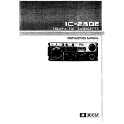 Icom IC-280E Transceiver manual cover