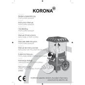 Korona 41100 Popcorn Maker manual cover