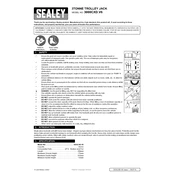 Sealey 3000CXD.V6 Trolley Jack manual cover