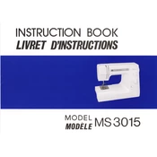 Janome MS 3015 manual cover