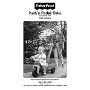 Fisher Price Mattel Push n Pedal Trike 72666 Toy manual cover