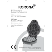 Korona 41005 Waffle Maker manual cover