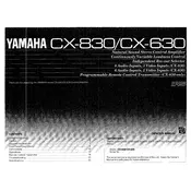 Yamaha CX-630 Amplifier manual cover