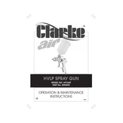 Clarke 3090095 AP16GF HVLP Spray Gun manual cover