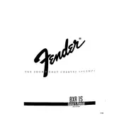 Fender BXR 15 022-4402 120V Amplifier manual cover