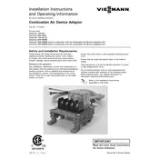 Viessmann Vitocrossal 100 GC1 Combustion Air Device Adaptor Accessory manual cover