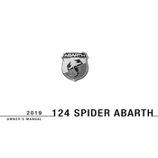 Fiat 124 Spider Abarth 2019 Sports Car manual cover