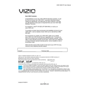 Vizio M261VP TV manual cover