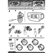 Tyco Mattel RC Wheelie Cycle 95720 Toy manual cover