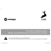 Horizon Fitness CE9.2 2011 Elliptical manual cover