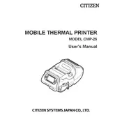 Citizen CMP-25 Printer manual cover