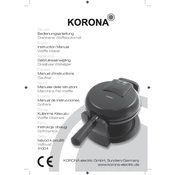 Korona 41004 Waffle Maker manual cover