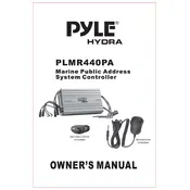 Pyle PLMR440PA Controller manual cover