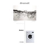 Brandt WF128SEG Washing Machine manual cover