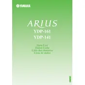 Yamaha Arius YDP-141 Piano manual cover