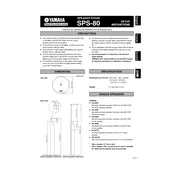 Yamaha SPS-80 Stand manual cover