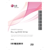 LG BH16 BH16NS40.AVAR10B Writer manual cover