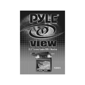 Pyle PLRDVD13 Monitor manual cover