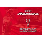 Pontiac Montana 2001 manual cover