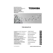 Toshiba TCB-SC642TLE Remote Control manual cover